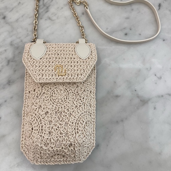 MAJE MACRAMÉ Ivory Crochet Phone Case - Picture 3 of 11